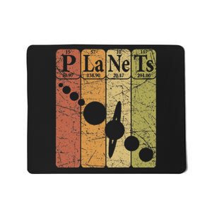 Planets Periodic Table Elements Solar System Planets Mousepad