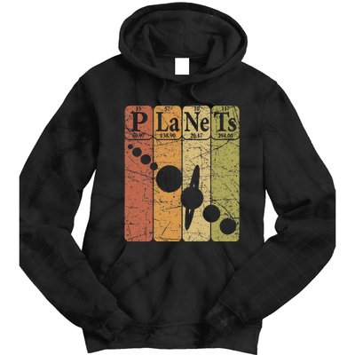 Planets Periodic Table Elements Solar System Planets Tie Dye Hoodie