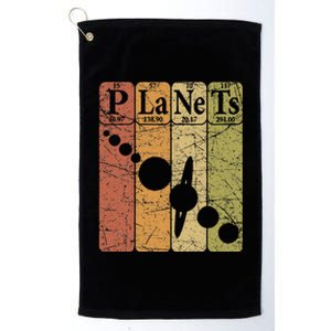 Planets Periodic Table Elements Solar System Planets Platinum Collection Golf Towel