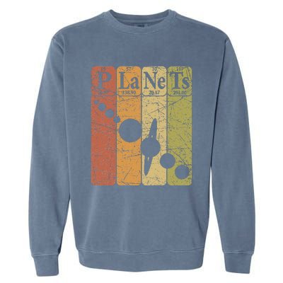 Planets Periodic Table Elements Solar System Planets Garment-Dyed Sweatshirt