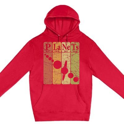 Planets Periodic Table Elements Solar System Planets Premium Pullover Hoodie