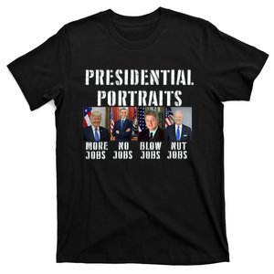 Presidential Portraits Trump More Jobs Obama No Jobs Bush T-Shirt