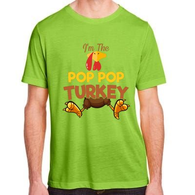 Pop Pop Turkey Matching Family Group Thanksgiving Gifts  Adult ChromaSoft Performance T-Shirt