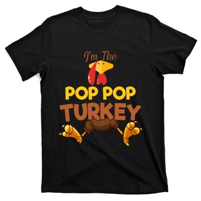 Pop Pop Turkey Matching Family Group Thanksgiving Gifts  T-Shirt