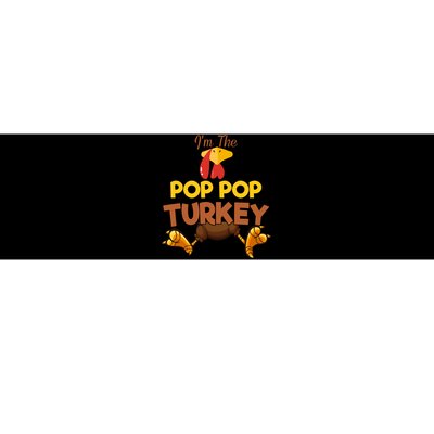 Pop Pop Turkey Matching Family Group Thanksgiving Gifts  Bumper Sticker