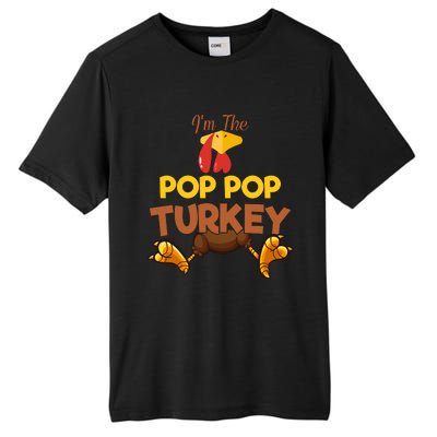 Pop Pop Turkey Matching Family Group Thanksgiving Gifts  Tall Fusion ChromaSoft Performance T-Shirt