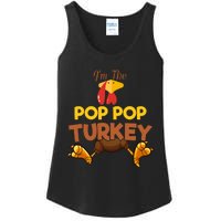 Pop Pop Turkey Matching Family Group Thanksgiving Gifts  Ladies Essential Tank