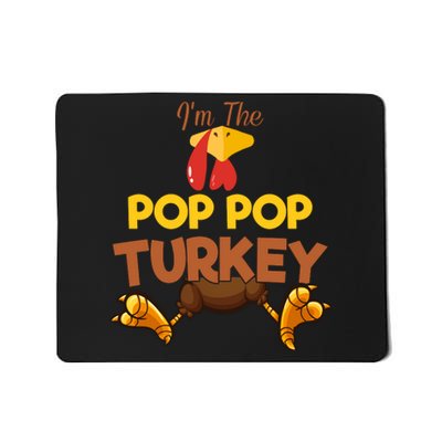 Pop Pop Turkey Matching Family Group Thanksgiving Gifts  Mousepad