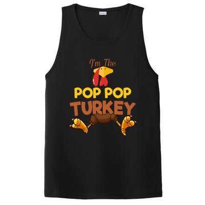 Pop Pop Turkey Matching Family Group Thanksgiving Gifts  PosiCharge Competitor Tank