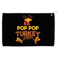 Pop Pop Turkey Matching Family Group Thanksgiving Gifts  Grommeted Golf Towel