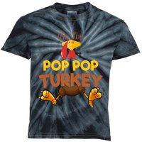 Pop Pop Turkey Matching Family Group Thanksgiving Gifts  Kids Tie-Dye T-Shirt