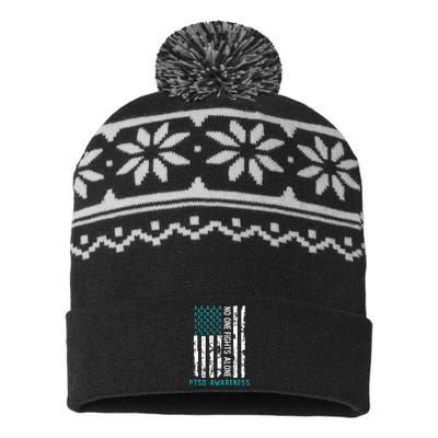 PTSD Post Traumatic Stress Disorder Awareness Support USA-Made Snowflake Beanie