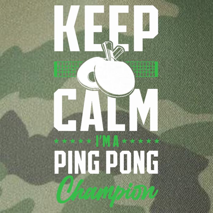 Ping Pong Table Tennis Keep Calm I'M A Ping Pong Champion Premium Legacy Tie Dye Trucker Hat