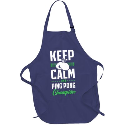 Ping Pong Table Tennis Keep Calm I'M A Ping Pong Champion Premium Apron