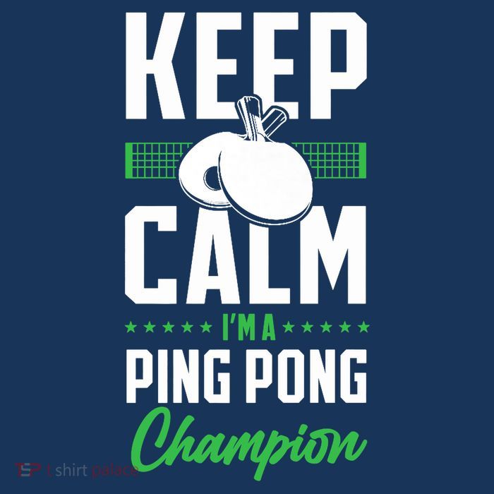Ping Pong Table Tennis Keep Calm I'M A Ping Pong Champion Premium T-Shirt