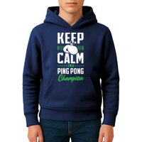 Ping Pong Table Tennis Keep Calm I'M A Ping Pong Champion Premium Kids Hoodie