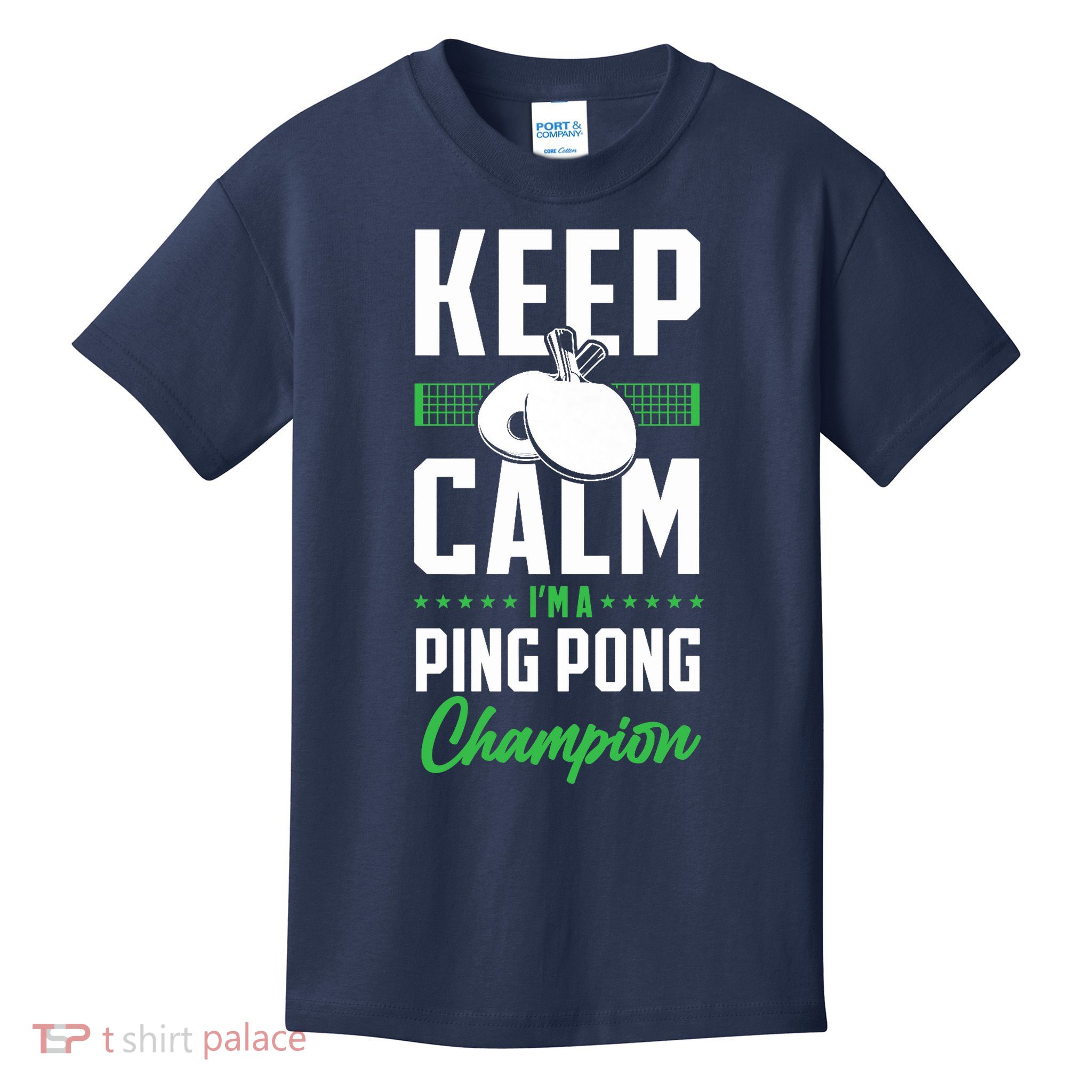 Ping Pong Table Tennis Keep Calm I'M A Ping Pong Champion Premium Kids T-Shirt