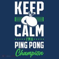 Ping Pong Table Tennis Keep Calm I'M A Ping Pong Champion Premium Kids T-Shirt