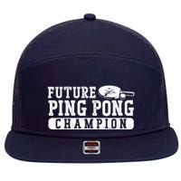 Ping Pong Table Tennis Future Ping Pong Champion 7 Panel Mesh Trucker Snapback Hat