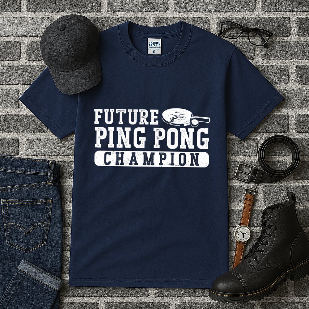 Ping Pong Table Tennis Future Ping Pong Champion Tall T-Shirt