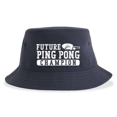 Ping Pong Table Tennis Future Ping Pong Champion Sustainable Bucket Hat