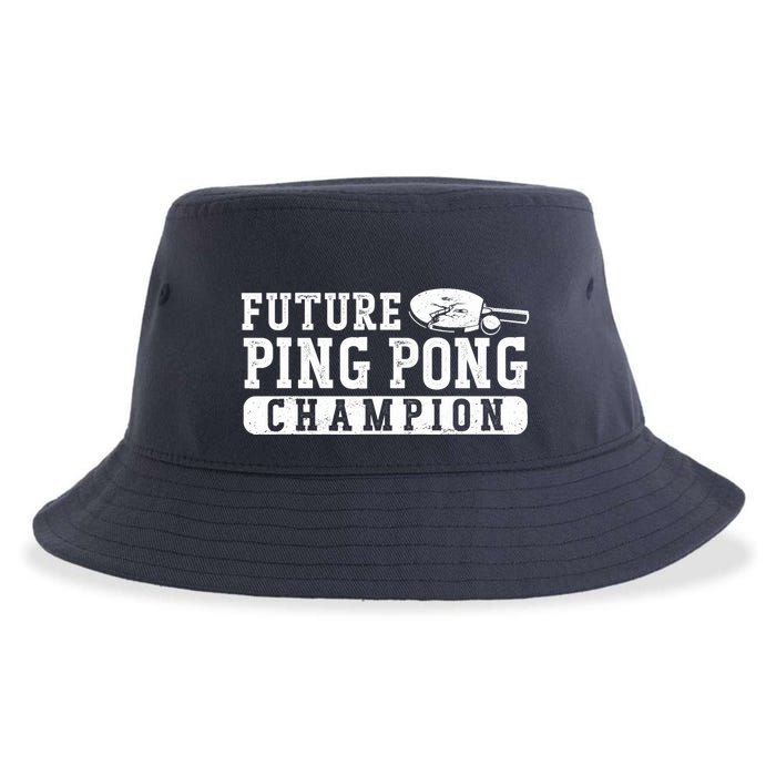 Ping Pong Table Tennis Future Ping Pong Champion Sustainable Bucket Hat