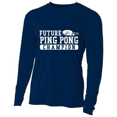 Ping Pong Table Tennis Future Ping Pong Champion Cooling Performance Long Sleeve Crew