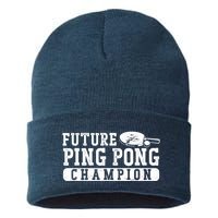 Ping Pong Table Tennis Future Ping Pong Champion Sustainable Knit Beanie