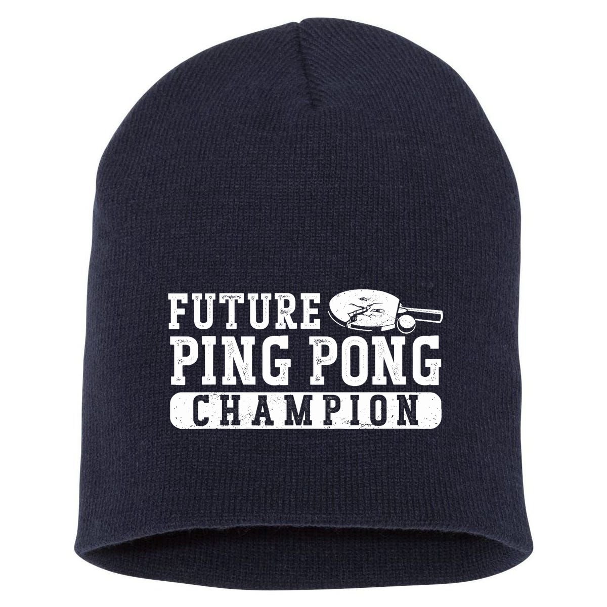 Ping Pong Table Tennis Future Ping Pong Champion Short Acrylic Beanie