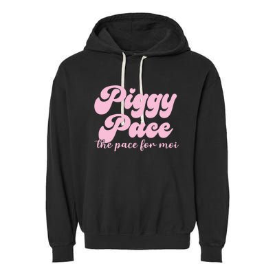 Piggy Pace The Pace For Moi Miss Piggy Inspired Race Garment-Dyed Fleece Hoodie