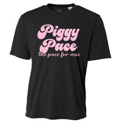 Piggy Pace The Pace For Moi Miss Piggy Inspired Race Cooling Performance Crew T-Shirt