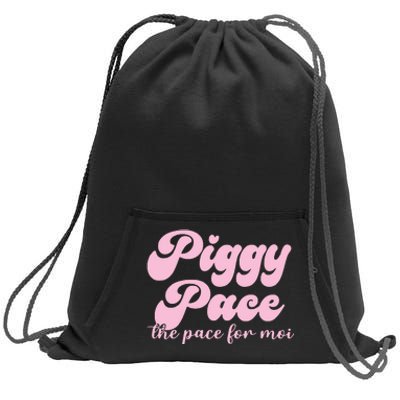 Piggy Pace The Pace For Moi Miss Piggy Inspired Race Sweatshirt Cinch Pack Bag