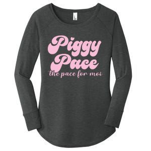 Piggy Pace The Pace For Moi Miss Piggy Inspired Race Women's Perfect Tri Tunic Long Sleeve Shirt