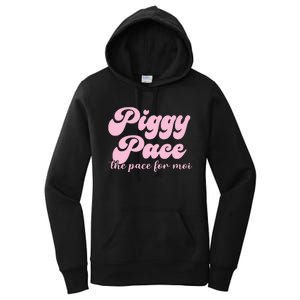 Piggy Pace The Pace For Moi Miss Piggy Inspired Race Women's Pullover Hoodie