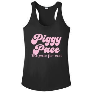 Piggy Pace The Pace For Moi Miss Piggy Inspired Race Ladies PosiCharge Competitor Racerback Tank