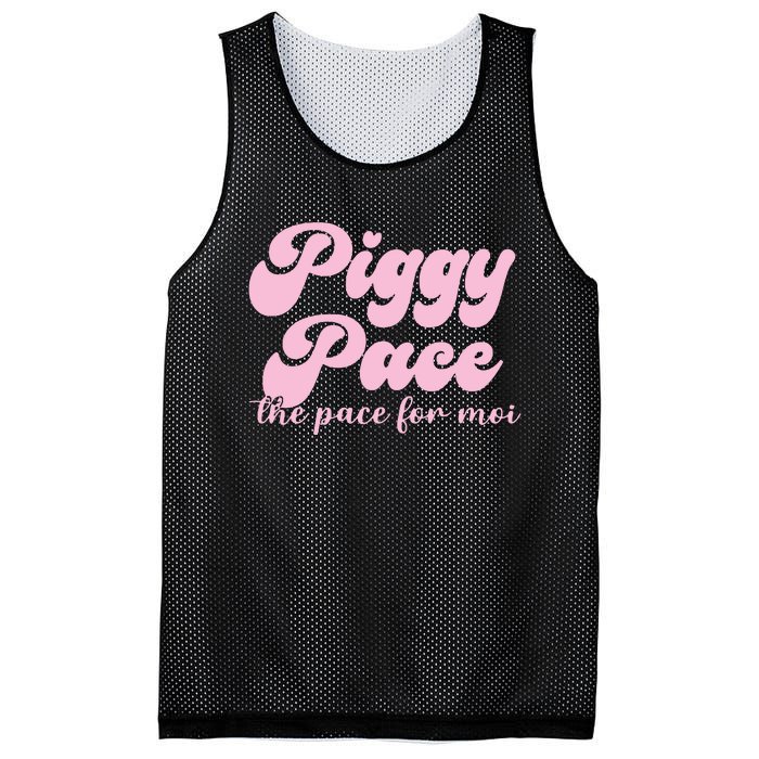 Piggy Pace The Pace For Moi Miss Piggy Inspired Race Mesh Reversible Basketball Jersey Tank