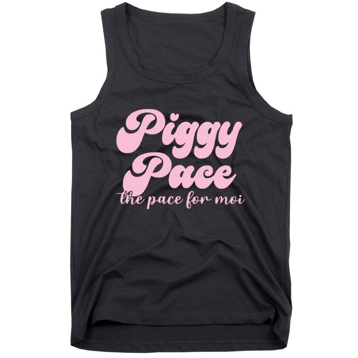 Piggy Pace The Pace For Moi Miss Piggy Inspired Race Tank Top