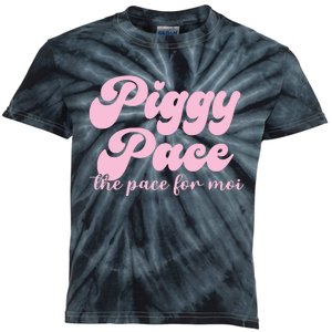 Piggy Pace The Pace For Moi Miss Piggy Inspired Race Kids Tie-Dye T-Shirt