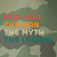 Pop Pop The Man The Myth The Legend Legacy Tie Dye Trucker Hat