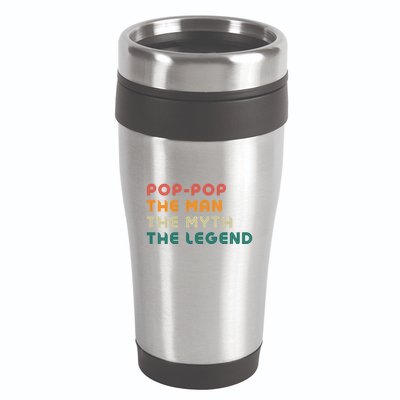 Pop Pop The Man The Myth The Legend 16oz Travel Tumbler
