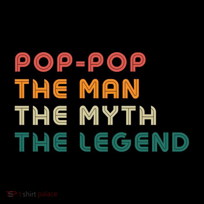 Pop Pop The Man The Myth The Legend Cropped Pullover Crew