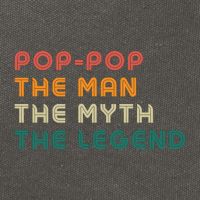 Pop Pop The Man The Myth The Legend Cotton Canvas Backpack