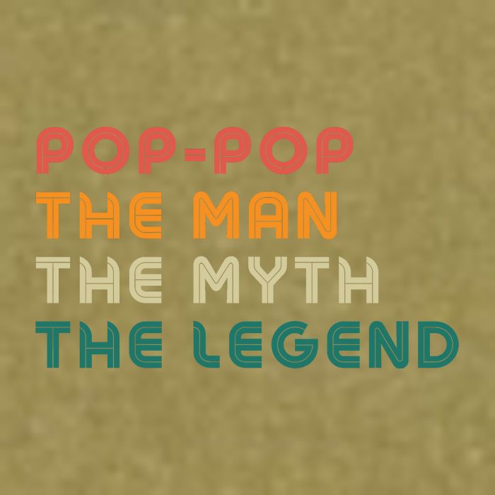 Pop Pop The Man The Myth The Legend Garment-Dyed Women's Muscle Tee