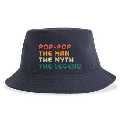 Pop Pop The Man The Myth The Legend Sustainable Bucket Hat