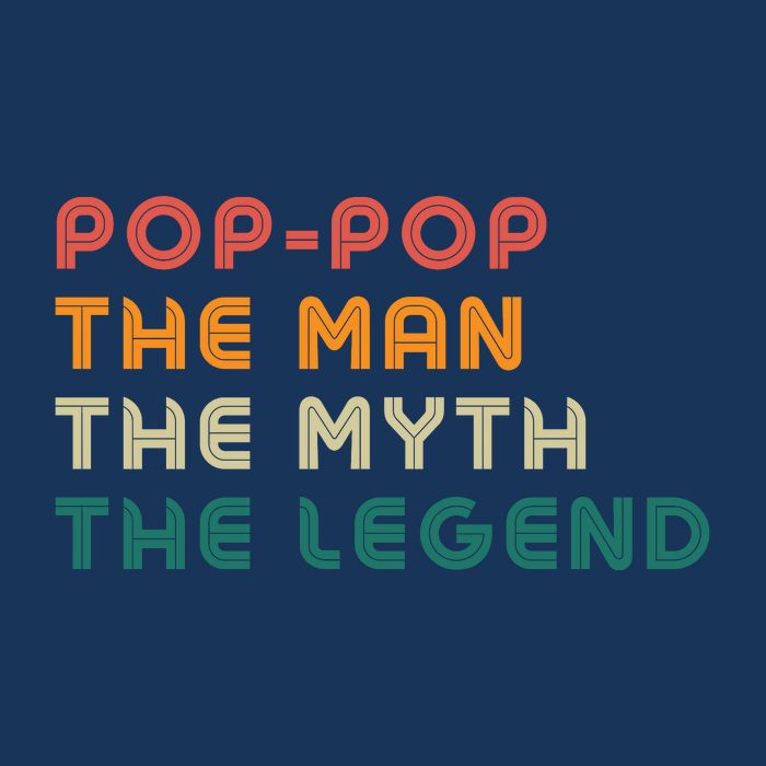 Pop Pop The Man The Myth The Legend Drawstring Bag