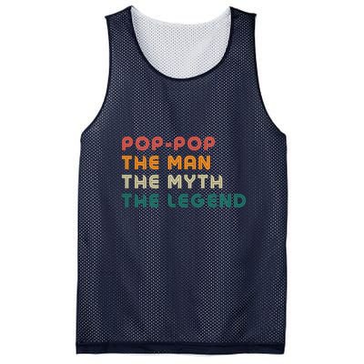 Pop Pop The Man The Myth The Legend Mesh Reversible Basketball Jersey Tank