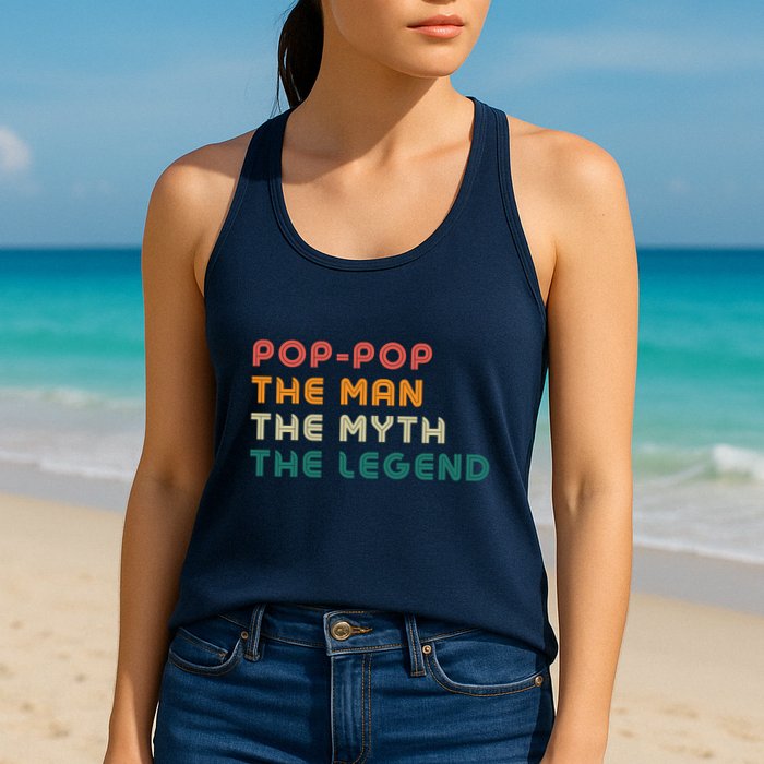 Pop Pop The Man The Myth The Legend Womens Tank Top