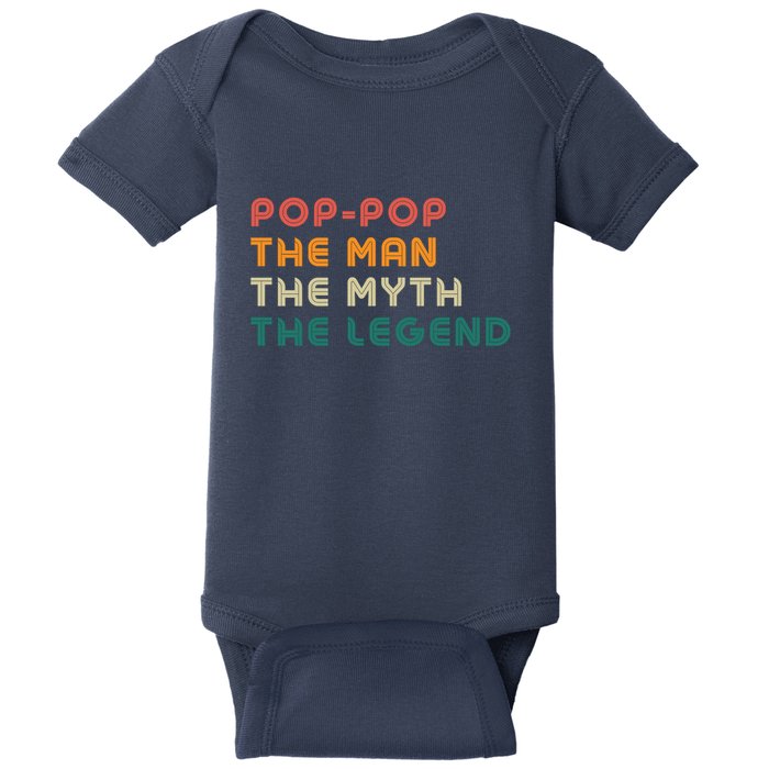 Pop Pop The Man The Myth The Legend Baby Bodysuit