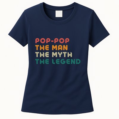Pop Pop The Man The Myth The Legend Womens T-Shirt