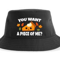 Pumpkin Pie Thanksgiving You Want A Piece Of Me Sustainable Bucket Hat